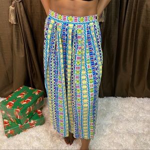 Susan Brennett  Vintage Patterned Print Skirt